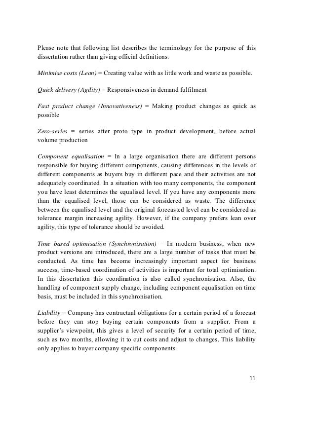 Phd thesis on lean manufacturing company